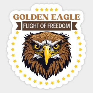 Golden Eagle Freedom Sticker